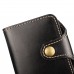 iPhone SE 5 5s - Top Quality Imported Argentina Genuine Leather Flip Wallet Protective Phone Cover Case - Black